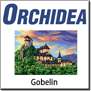 gomb orchidea gobelin